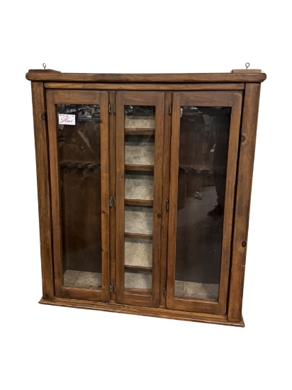 2-Piece Custom Wooden Gun Cabinet for 10 Long Guns and 6 Handguns