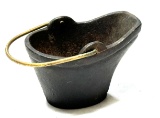 Vintage Miniature Cast Iron Coal Scuttle Bucket