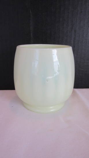 Fenton Yellow Uranium/Vaseline Vase