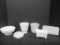 Milk Glass Planters and Flower Pots