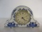Handpainted Delft Blue Porcelain Quartz Clock