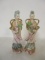 Pair of Handpainted Andrea by Sadek Porcelain Geisha Figurines
