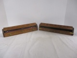 2 Carved Wood Incense Burner Boxes with Incense - Made in India