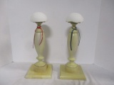 Pair of Wood Hat Stands