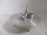 Miniature Metal Table and Dishes