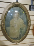 Antique Hand Colored Portrait of Toddler