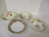 Four Handpainted German Porcelain Bowls