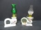 1 Mirrored & 1 Photo Frame Oil Lamps