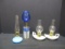 2 Aladdin (25 Years) Oil Lamps & Blue Milkglass Oil Lamp