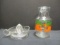 Vintage Glass Juicer & Orange Juice Decanter