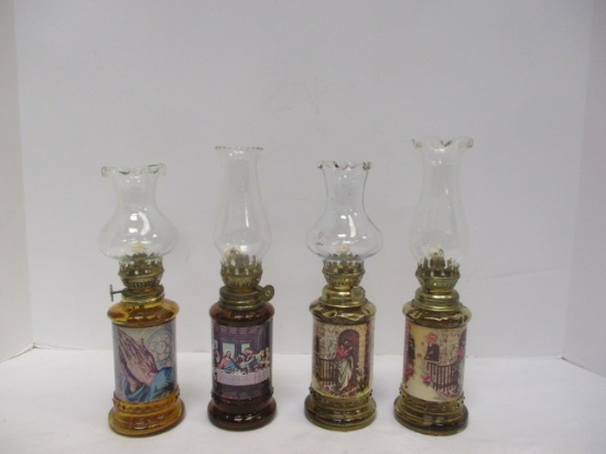 4 Religious Themed Oil Lamps