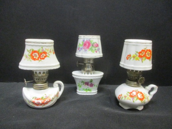 3 Misc. Oil Lamps