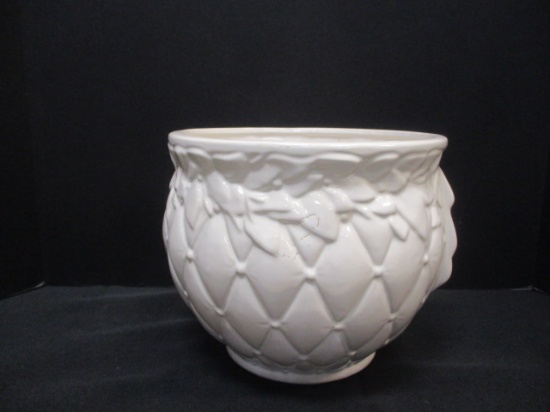 McCoy Quilted Cream Color Jardiniere