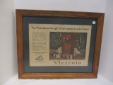 Victrola Framed Newspaper Advertisement