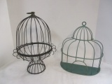 1/2 Metal Decorative Wall Birdcage & Black Birdcage