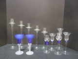 12 Glass Candleholders