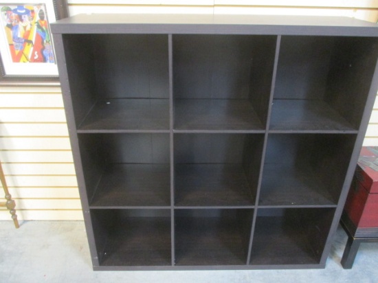 Black 9 Cube Shelf Cabinet