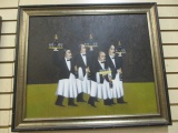 Chefs Framed Canvas Painting