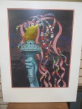 Statue of Liberty Torch On Board Print