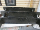 Black Painted Plate Display Shelves (Lot of 3)
