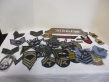 Soldier's Various Grouping of Patches, 2nd Lt. Flanders Desk Marker