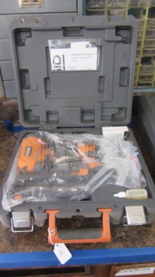 New Old Stock Ridgid Straight Finish Nailer in Carry Case