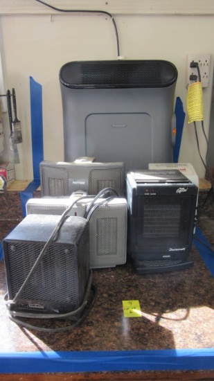 Six Electric Space Heaters