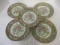 Rose Canton Butterfly Plates (Lot of 5) 9 3/4