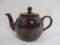 P & K Brown Glaze Teapot England