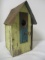 Wood Birdhouse w/Tin Top