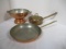 Copper Colander/Copper Pot w/Lid, Copper Frypan