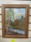 A. Vignoles Framed Canvas Painting