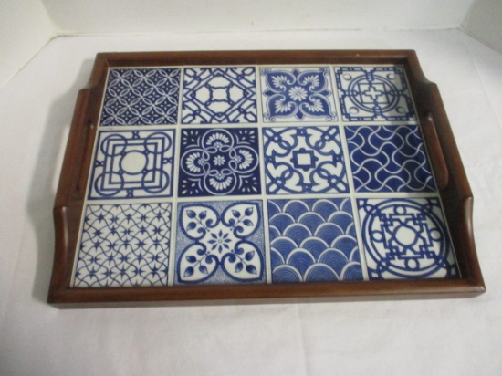 Tiled Wood Tray