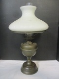 Heavy Brass Duplex Oil Lamp (Made in England)