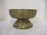 Brass Footed Fruit Bowl