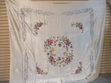 Silk Embroidered Tablecloth