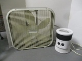 Holmes Box Fan & Honeywell Heater
