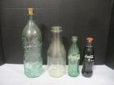 Coca Cola Bottles (lot of 2), Decorative Bottle, Clear Bottle