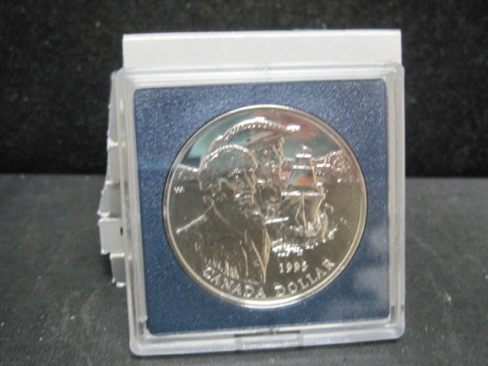 Lot of (6) 1995 BU Canadian Silver Dollars