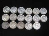 Lot of (17) 1965-1969 Kennedy Half Dollars