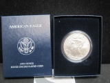 2008 American Eagle 1 oz. Silver UNC. Coin in Box w/ COA