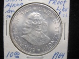 1964 South Africa Half Dollar Silver Coin