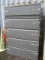 Grey Metal 5 Drawer Lateral File Cabinet
