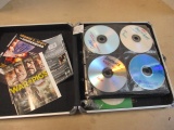 Vaultz Disc Storage Case filled with War Themed Movies and Documentaries