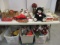 Large Christmas Table Lot - Some Vintage - Ornaments, Wreaths, Decorations