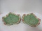 Pair of Jay Willfred of Andrea by Sadek Majolica Leaf Plates