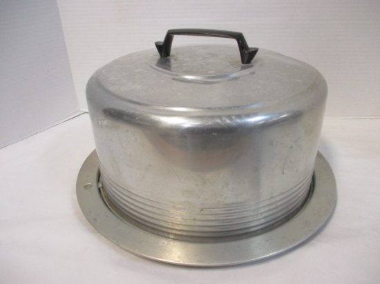 Vintage Aluminum Cake Carrier/Server