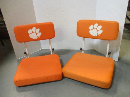 2 Logo Chairs "Clemson" Folding Stadium Seats