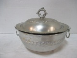 Vintage Aluminum Bowl and Lid with Pyrex Glass Bowl Insert