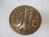 Vintage Otis Brass Globe Elevator Emblem